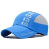 Fashion Wide Brim Mesh Baseball Cap Adjustable Breathable Peaked Cap Quick-drying Sun Visor Hat Summer