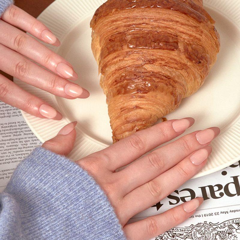 Wiederverwendbare Nagelspitzen Café Latte (Mandel)