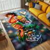 O-One Piece Area Rug Carpet For Bedroom Game Playroom Living Room Nonslip Sofa Office Home Decor Doormat Christmas Gift C3101