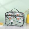 Portable Square Pattern Lunch Holder Convenient Waterproof Meal Transport Bag for School Lunches Or Outdoor Picnics