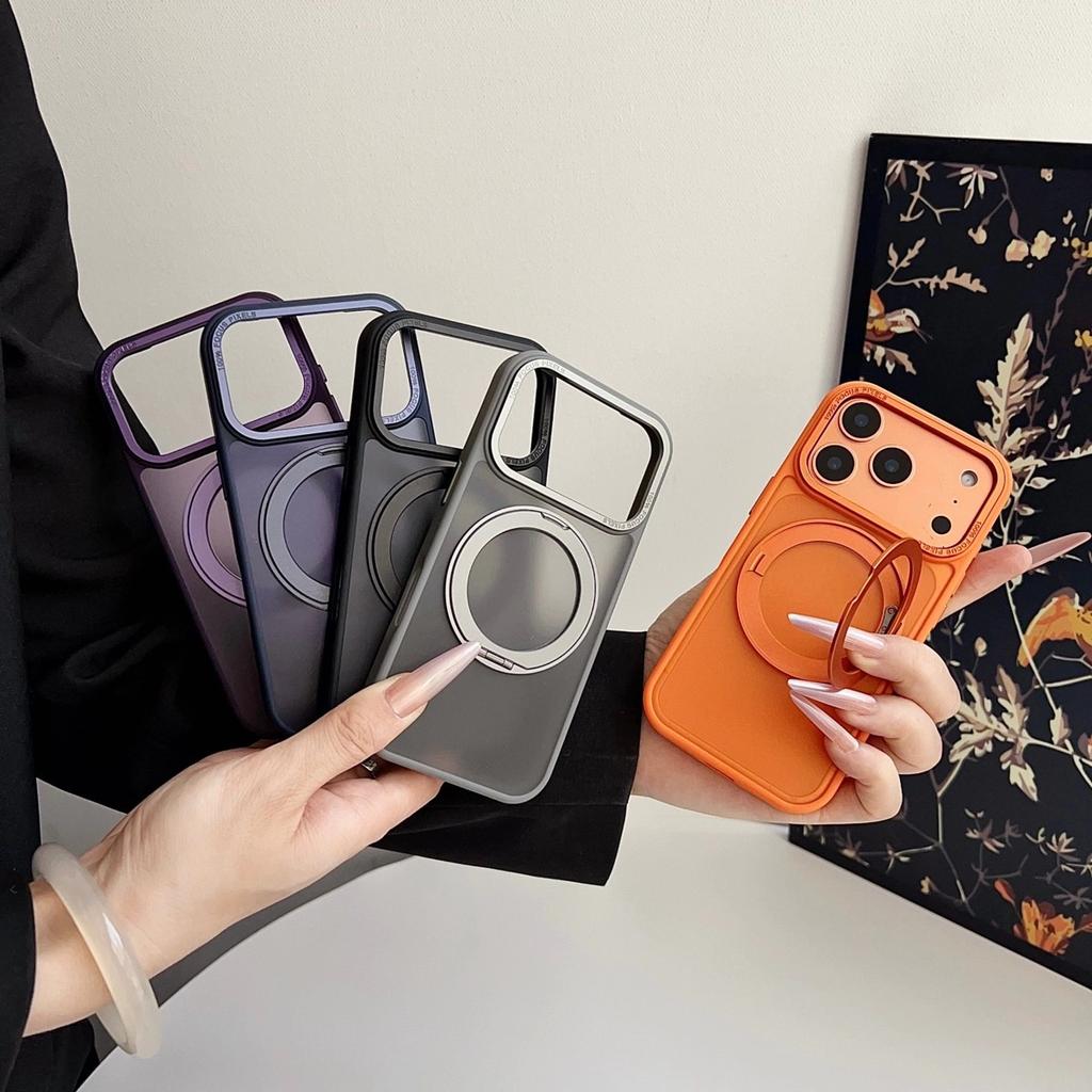 Skin feeling 111 rotating bracket for iPhone11promax magnetic mobile phone case Apple 11 matte protective case
