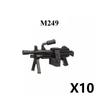 Military Building Block Set Military Supplies Waffen Accessory Soldier Colonel Helmet Gun Rifle M16 Waffen Box Ammunition Brick Toy