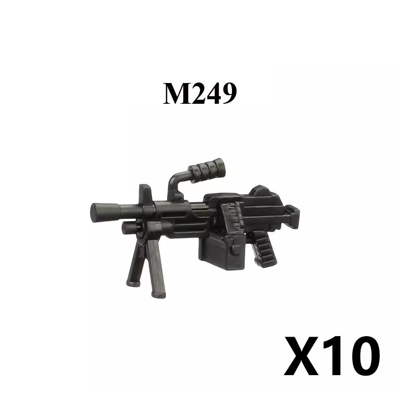 Military Building Block Set Military Supplies Waffen Accessory Soldier Colonel Helmet Gun Rifle M16 Waffen Box Ammunition Brick Toy
