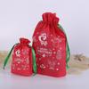 2023 Christmas Candy Bag Santa Gift Bag Christmas Decoration For Home Snowflake Noel Present Bag Christmas Wrap Holders Newest Year