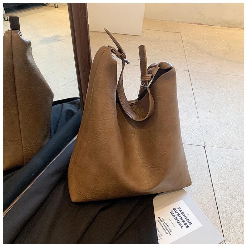

Осенне-зимняя мода, ленивый стиль, сумка-тоут для поездок на работу, простая, большой вместимости, женская сумка, сумка через плечо, сумка под мышкой коричневый