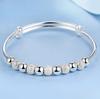Fashion 925 Silver Bracelet Woman Luxury Designer Bracelet Adjustable Charm Bangle Girls Party Wedding Jewelry Gifts