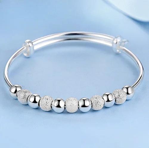 Fashion 925 Silver Bracelet Woman Luxury Designer Bracelet Adjustable Charm Bangle Girls Party Wedding Jewelry Gifts