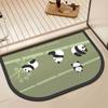 Cartoon Panda Floor Mat, Quick-Drying Water-Absorbing Floor Mat At The Shower Door, Household Non-Slip, Dirt-Resistant And Easy-To-Take-Care Floor Mat
