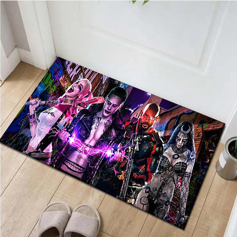 1pc Office Carpet Chair Mats Harley Quinn, Joker, Deadshot, Enchantress Perfect for Office Chairs, Living Rooms, Or Bedrooms,Polyester Carpet.HDT102 60cm by 90cm