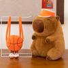 Basketball Backpack Capybara Plush Toy Doll Capibara Doll Doll Children's Gift Hug Pillow