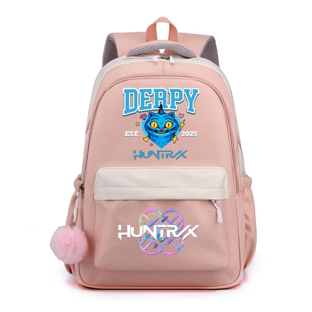 Anime Cartoon K-Pop Demon Hunters Printed Large Capacity Waterproof Backpack for Teenger Student Girl Boy Schoolbag Bookbag Gift Travel Bag