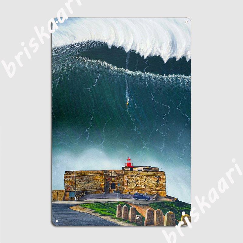 

Nazar%C3%A9 Portugal Poster Metal Plaque Plates Customize Club Home Club Bar Tin Sign Poster 20x30cm