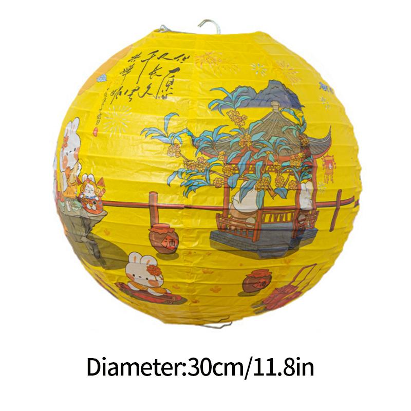 Paper Lantern Chinese Wedding Lantern Mid- Autumn Festival Lantern Decoration New Year 2025 Ornament Christmas Accessorie