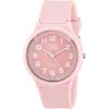 Citizen Q&Q Analog Solar Watch 10 ATM Water Resistant Lightweight Easy-to-Read Dial Men's Pink