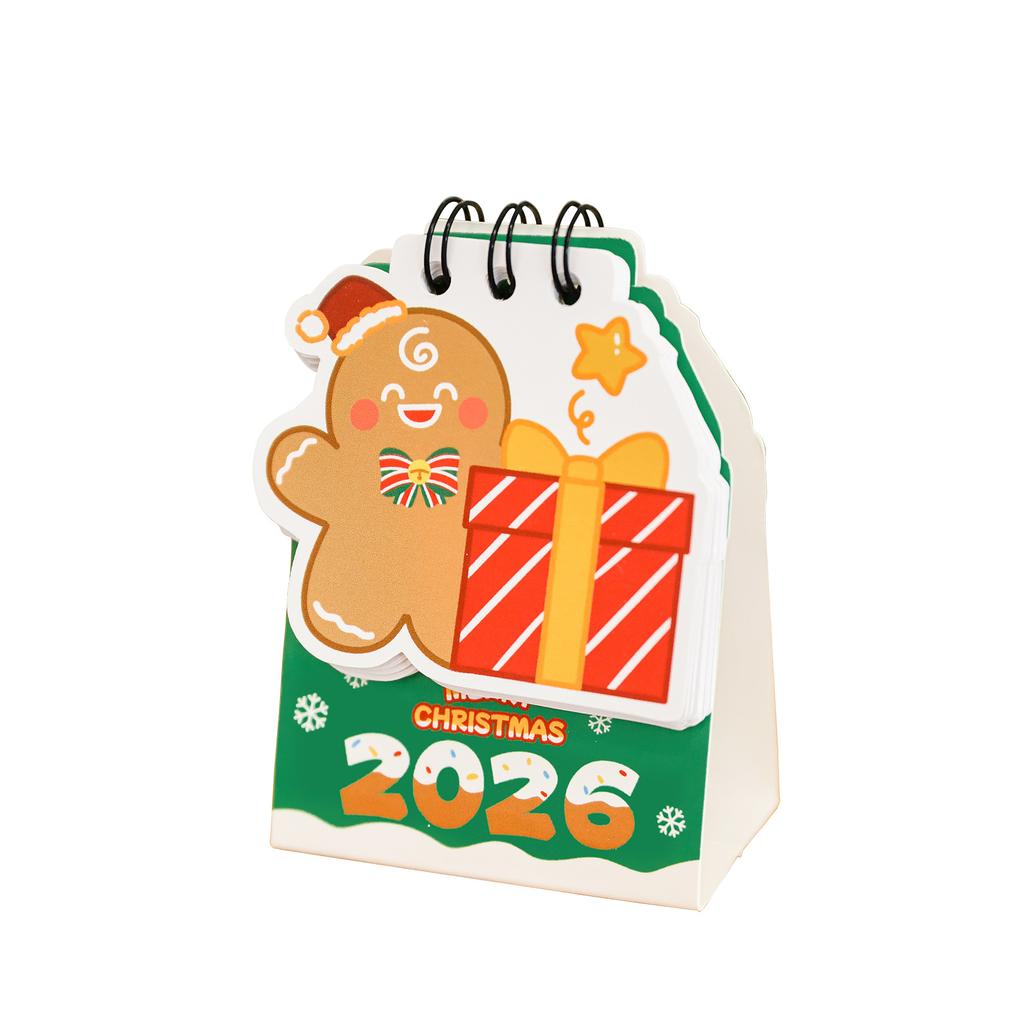 Christmas Desk Calendar Student Cartoon Mini Pocket Card Book Good-looking Christmas Atmosphere Reward Small Gift Student Prizes
