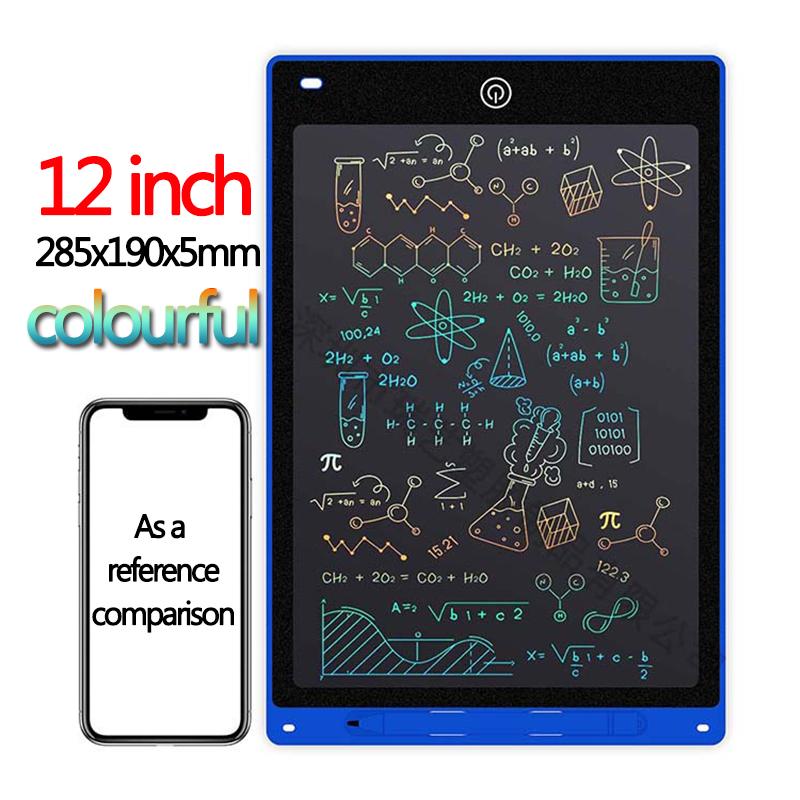 10/12/polegadas LCD colorido escrita tablet desenho quadro criança graffiti bloco de desenho brinquedos caligrafia quadro negro desenho quadro crianças brinquedos