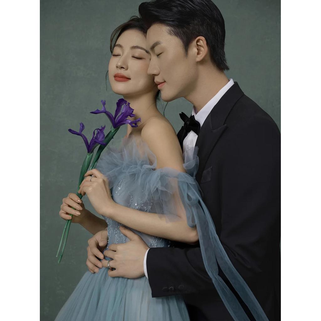 2025 neues Hochzeitskleid Mori Farbe Garn modisch und schön super Fee Mesh Titel süß flauschiges Kleid