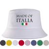 Italienischer Stil HERGESTELLT IN ITALIEN Eimerhut Wendbar Zweiseitig tragbar FischerUnisex Kappe Outdoor Sommer Reise Sonnenhut Lässig Streetwear