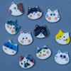 Cute Handmade Ceramic Cat Button for DIY Jewelry Accessories