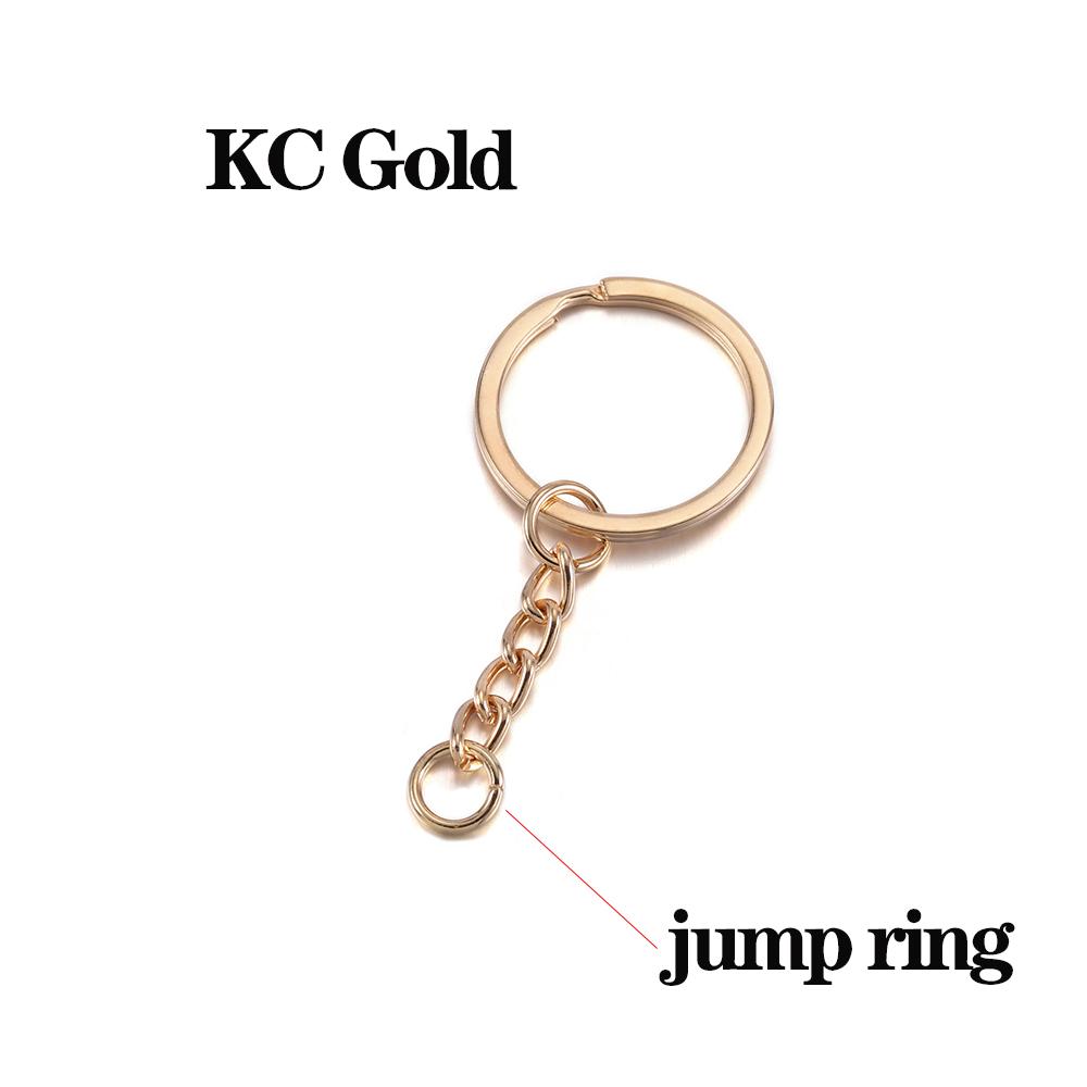 10Pcs/Lot Keychain Rings with Lobster Clasp Screw Eye Pins Jump Ring Keyrings for DIY Jewelry Making Findings Accessories