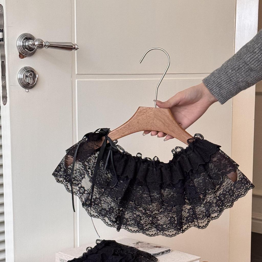 2025 Spring White Lace Layered Plus Size Midi Skirt - Versatile, Hip-Covering Style for Women