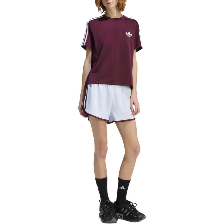 adidas Originals Gestreifte Logo Tasche Locker Sportshorts Damen Shorts KE7999