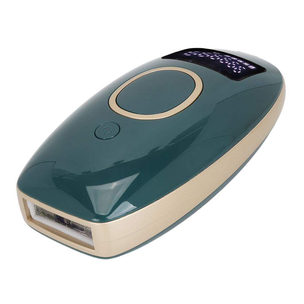 Hair Depilator Red Ray Cooling Portable IPL Hair Removal Device for Home Dark Green 100‑240V EU