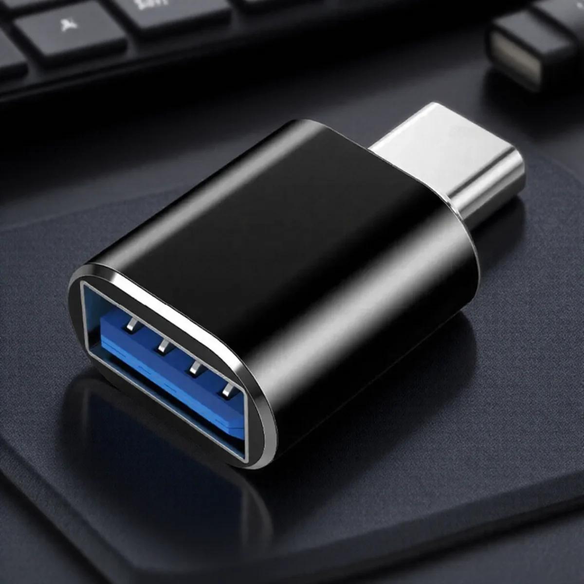 

USB C to USB Adapter High Speed Type C to USB 3.0 Converter OTG Compatible for All USB C Devices чорний