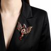 Shiny Rhinestone Enamel Brooch Colorful Enamel Dragon Brooch Shiny Rhinestone Brooch  Daily Wear