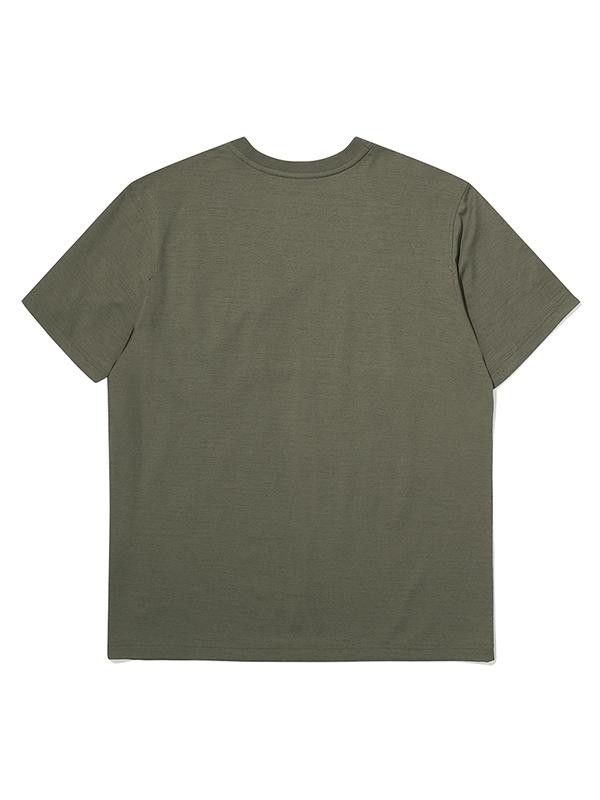 BBC EARTH Hybrid Short Sleeve T-Shirt_Ash Khaki