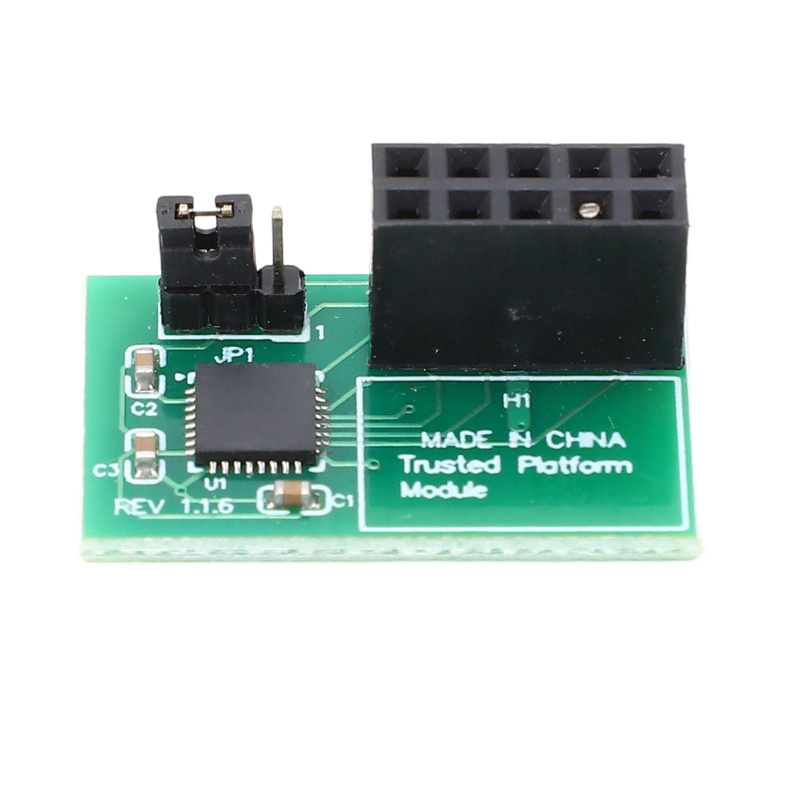 

TPM Safety Module 10pin PCB TPM 2.0 Module Trusted Platform for Motherboard Accessories