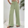 Women's Spring and Summer New Hundred Solid Color Dragged Wide-leg Pants Casual Pants