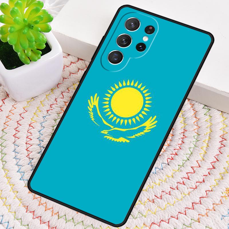 Kazakhstan Flag Soft Silicone Phone Case For Samsung Galaxy Note 10 Pro S26 S25 S24 S23 S22 S21 Plus S25Ultra Capa Cover