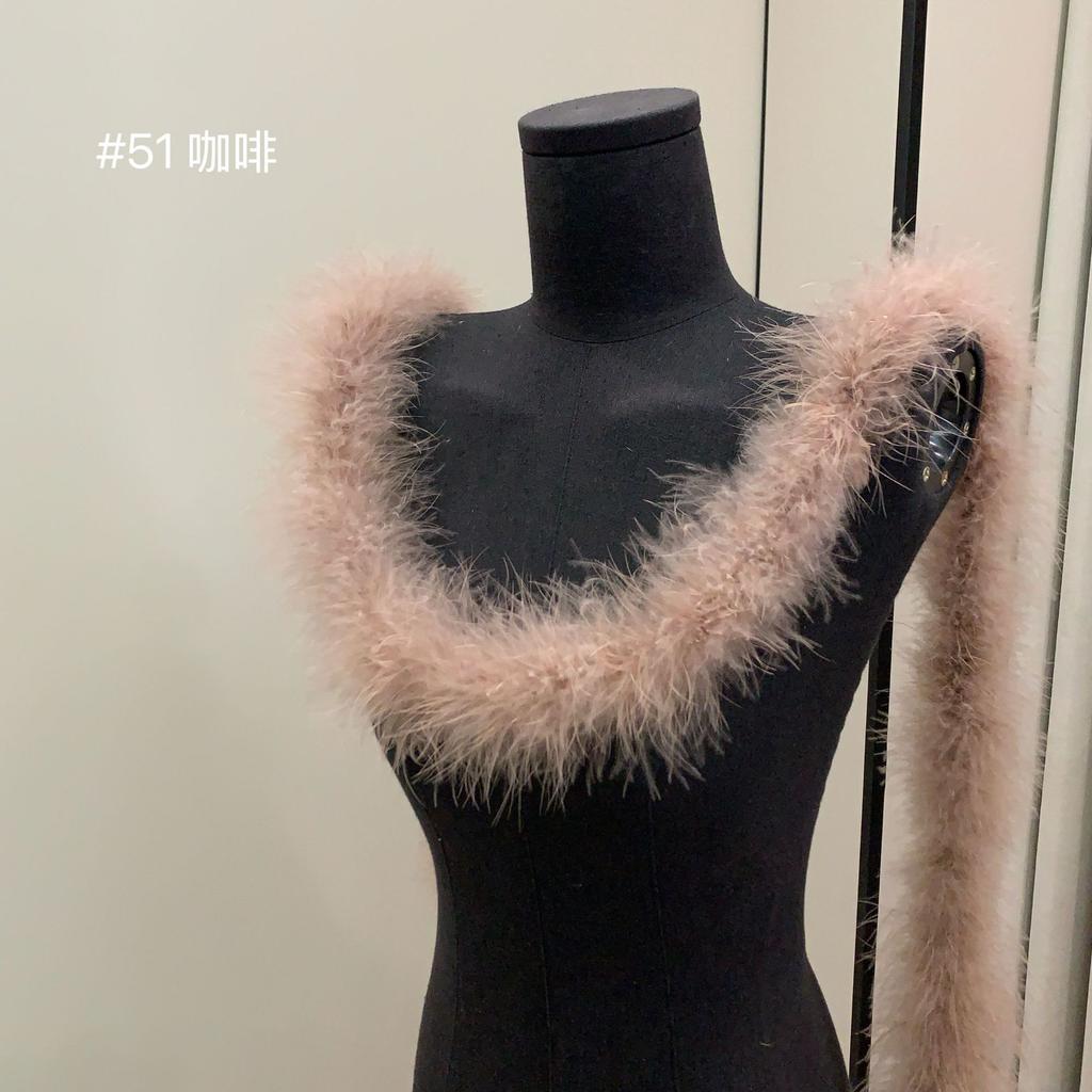 Bunte Federstreifen Truthahnfederstreifen Performance Tanzkostüm Dekomaterialien DIY Textilzubehör