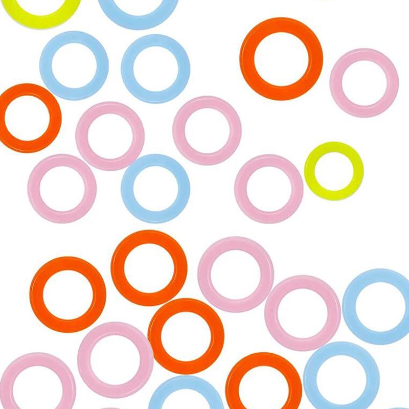 2000 Plastic Knitting Mark Ring Needle Ring Mark Crochet Craft Tool Knitting Mark Ring for Crochet