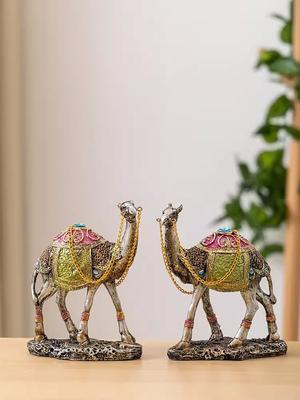 Harz Kamel Figurinen Sammlung, Schreibtischornament für Schreibtisch, Schrank, Heimdekoration, Modernes Einweihungsgeschenk