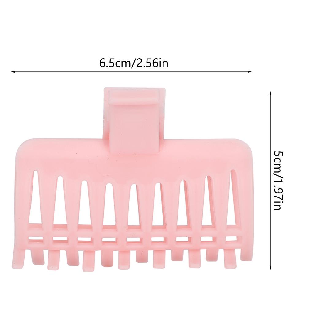 15Pcs/Set Curler Clip Hair Roller Fixing Clamp Holding Section Claw Hairdressing ToolPink