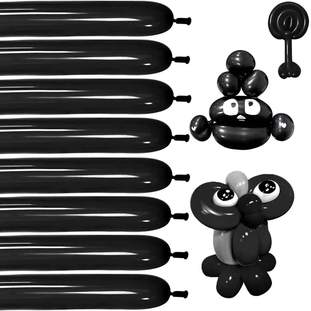 

100 шт. Красочные скручивающиеся воздушные шары, волшебные длинные латексные шары для детей, дня рождения, вечеринки, свадьбы, украшения, сделай сам, моделирование животных 50pcs