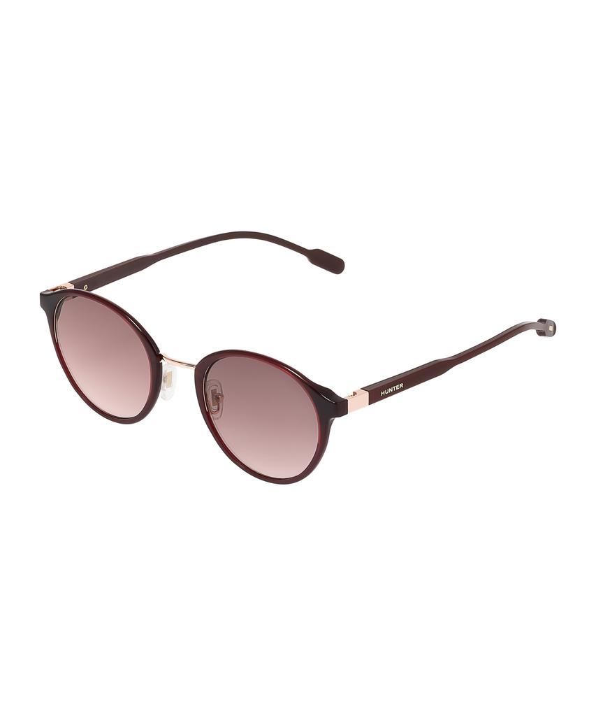 Heonteoaiweeo [Unisex] Round Active Sunglasses - Burgundy Htc31