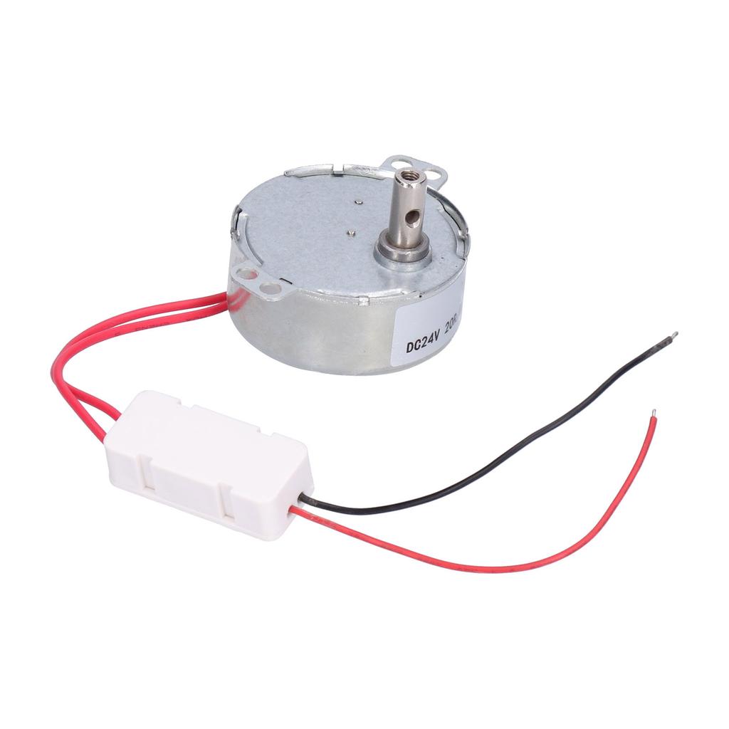 DC Motor 20RPM CCW CW 4W 24V Horizontal Hole Tapping Shaft Industrial Supplies Equipment 50TYC