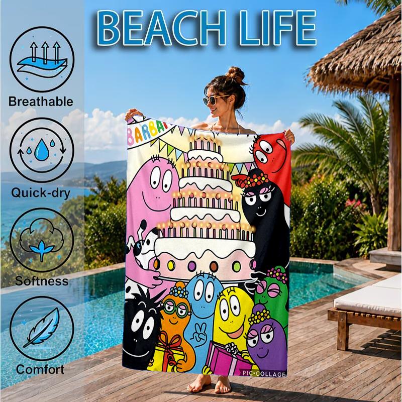 Happy Birthday Bar-bapa Beach Towel, Microfiber Beach Towel, Perfect For Pool, Beach, Travel, Home Decor Beach Party Fan gifts