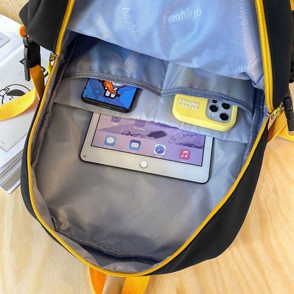 Transparent Students Backpack Multi Pocket Double Shoulder Bags Large Capacity School Bag  College
