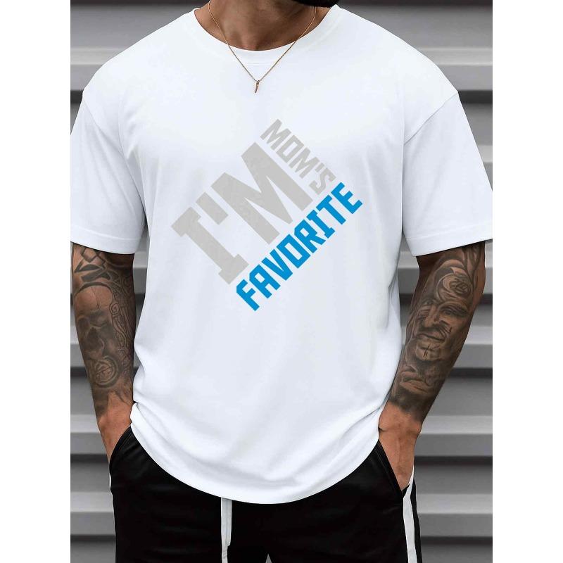 

Мужская забавная футболка-новинка Любимчик мамы - Белая, с коротким рукавом, круглым вырезом, повседневная, с юмором. Подходит для повседневной одежды, подарков и на весь год S белый