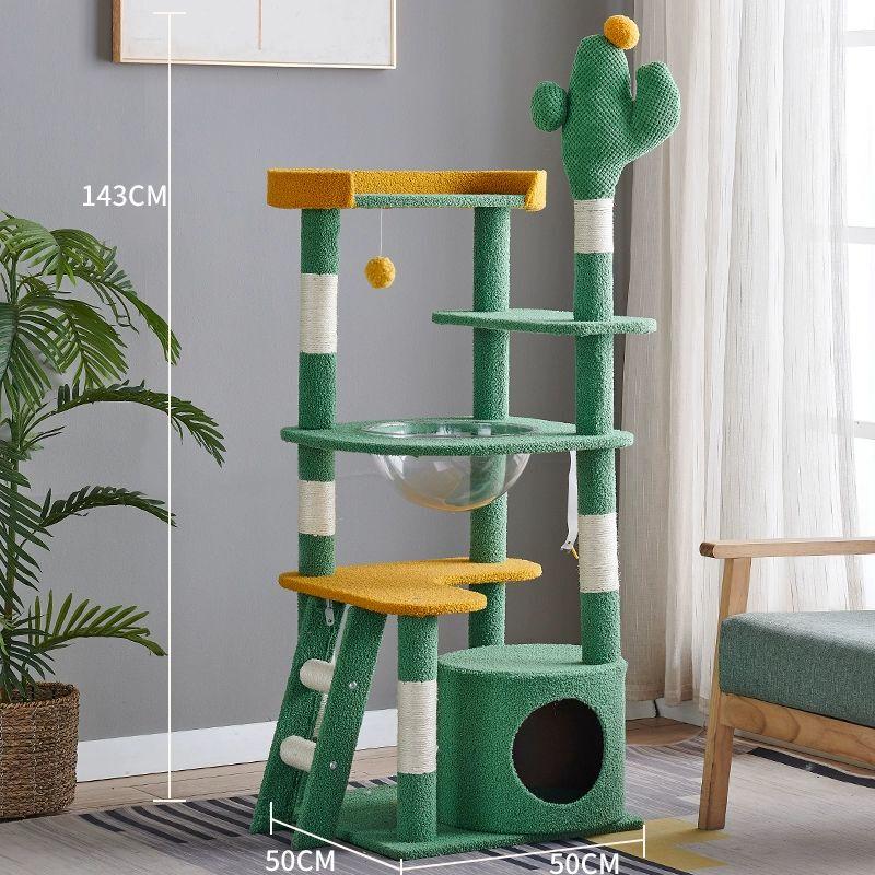Cactus Cat Tree with Condo & Scratching Post