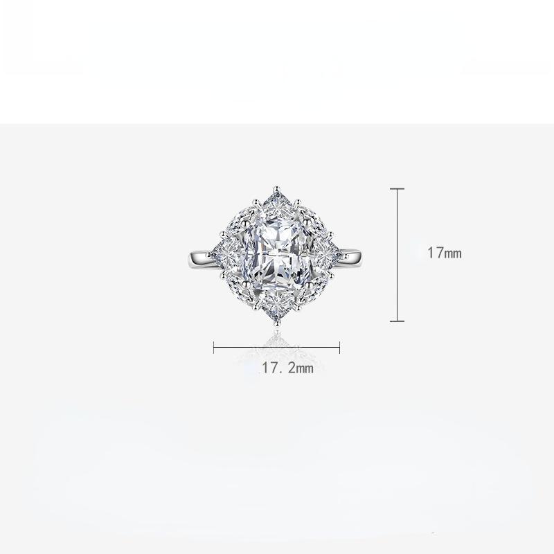 BELLA BOX Classic Opening Resizable Rings For Women Zircon Engagement Party Fine Jewelry Gift