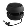 FEIP Portable Wired Portable Mini Loudspeaker for Mobile Travel Speaker, Phones, Outdoors, Computers, MP3/PC/MP4/MP5, (Black)