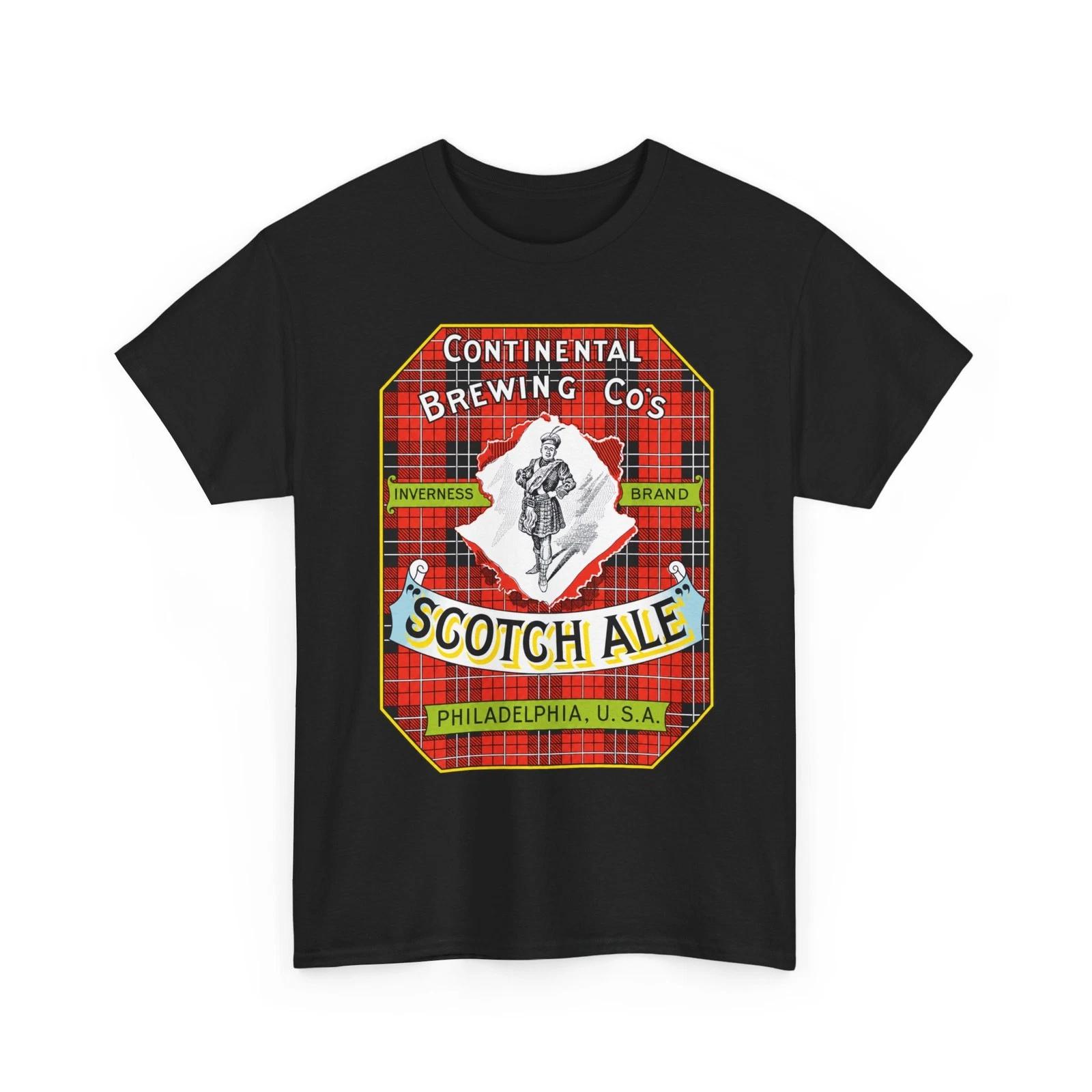 Continental Brewing Inverness Scotch Ale Philadelphia PA USA Retro Beer T-Sirt S