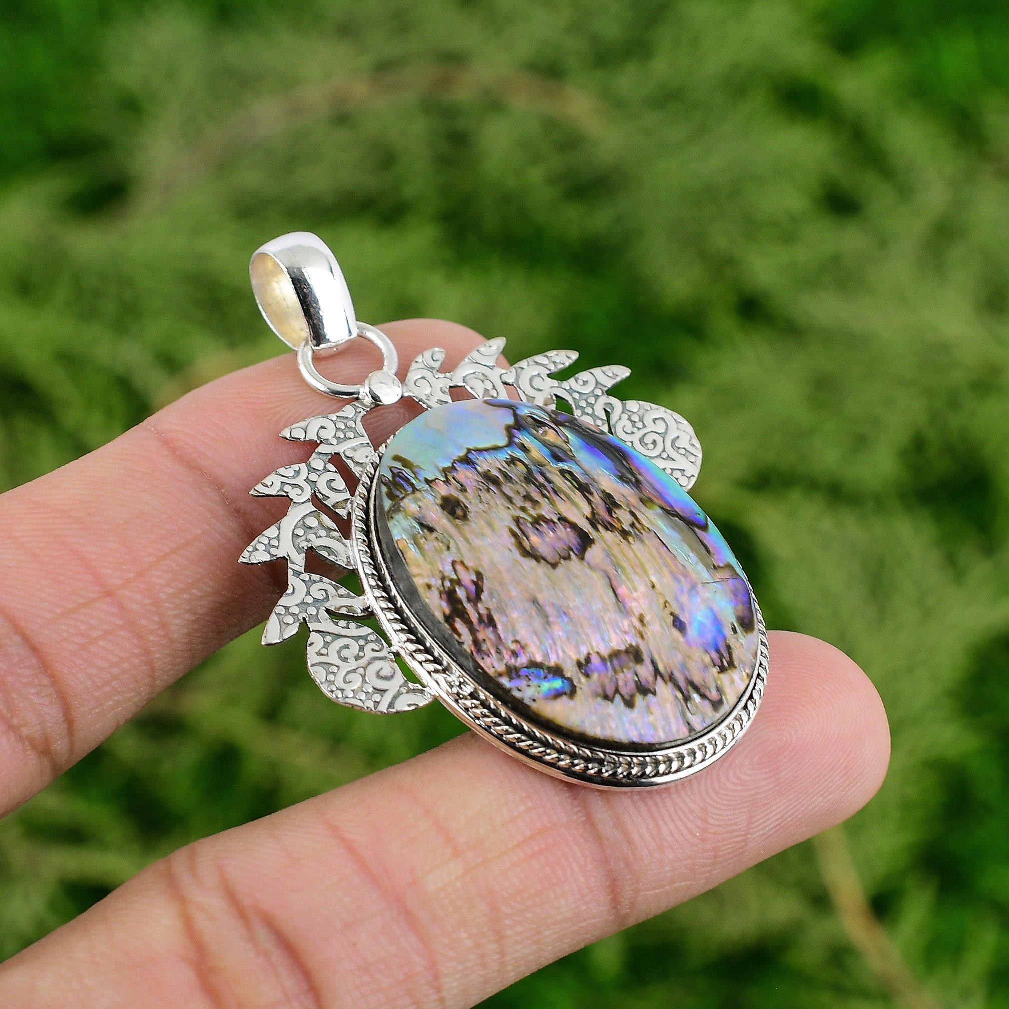 

Серебро 925 пробы Натуральный Абалон Юбилей Мама Свадьба День рождения Новый Кулон