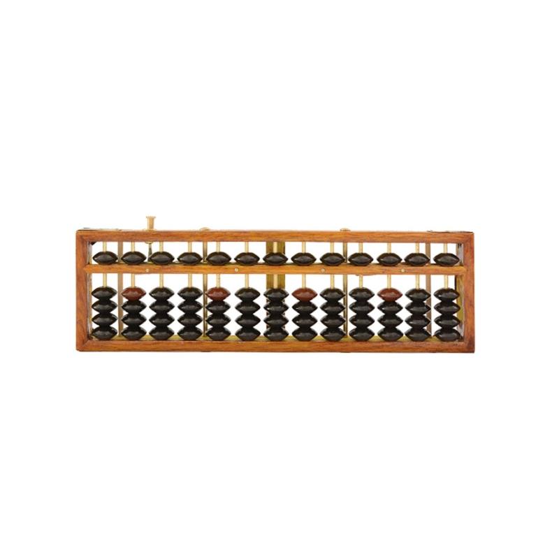 Chinese Abacus Calculator with Reset Button for Students Teachers Math Lessons 1