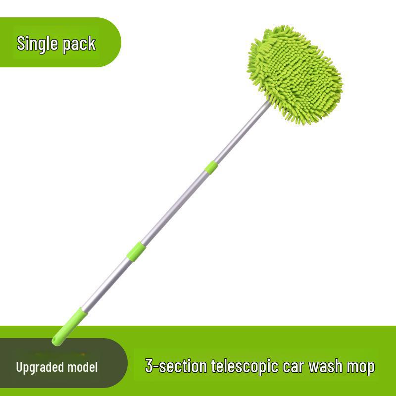 Einziehbarer Autowaschmopp mit weichen Borsten – schonend zum Lack, inkl. Auto-Reinigungswerkzeug